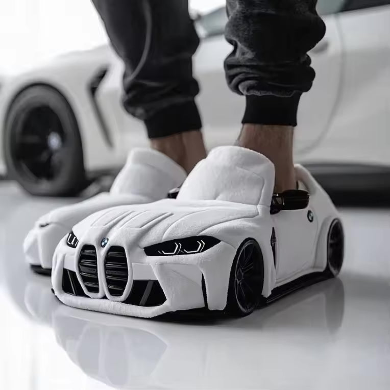 Car-Inspired Comfort Slippers with Non-Slip Sole