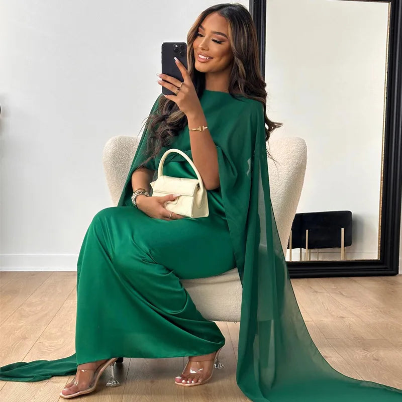 Maxikleid mit hohem Kragen Elegantes langes formelles Kleid