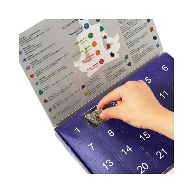 Crystal Advent Calendar With Natural Gemstones