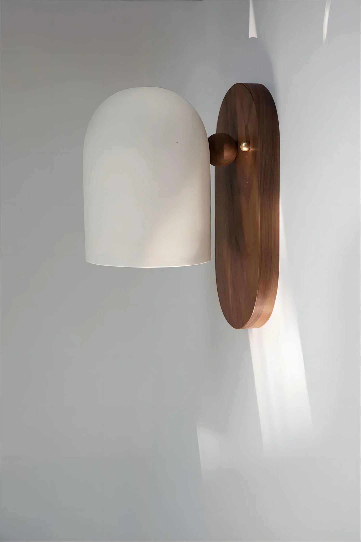 TimberSoul – Wabi-Sabi Walnut Wall Lamp for Natural Ambience