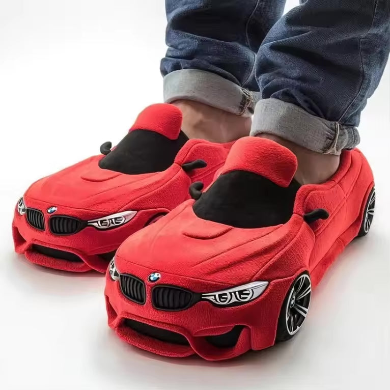Car-Inspired Comfort Slippers with Non-Slip Sole