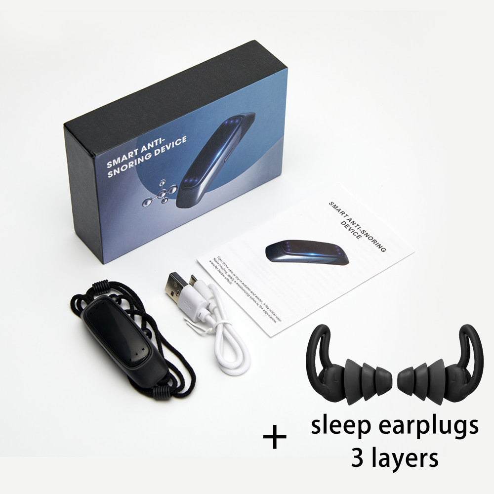 Smart Anti-Snoring & Sleep Apnea Device – Intelligent Muscle Stimulation Technology