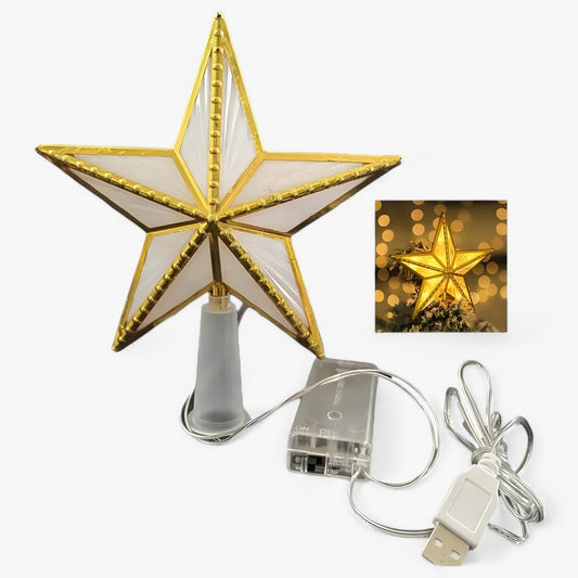 LumaStar LED Five-Point Christmas Tree Topper