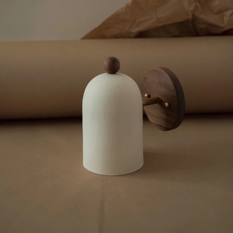 TimberSoul – Wabi-Sabi Walnut Wall Lamp for Natural Ambience