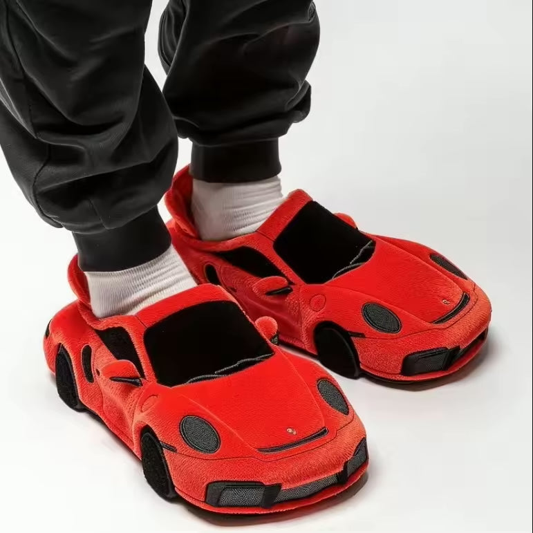 Car-Inspired Comfort Slippers with Non-Slip Sole
