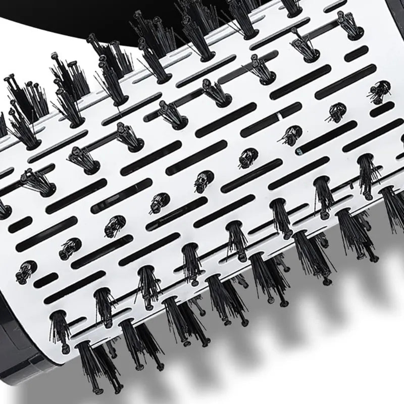 2-in-1 Rotating Hot Air Brush Hair Dryer