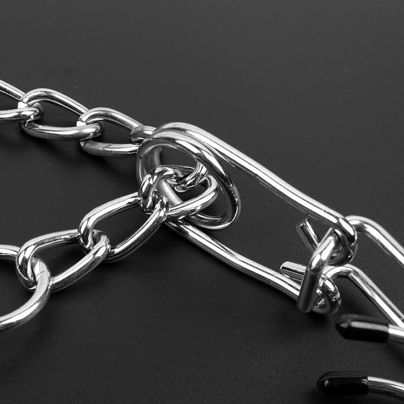 Verstellbares Hundetrainingshalsband Anti-Zug Metallstift-Halsband