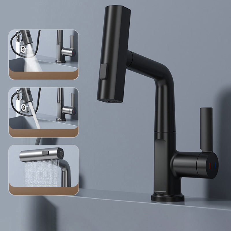 WaterMaster Flexible Faucet – 360° Rotating Pull-Out Tap with LED Temperature Display