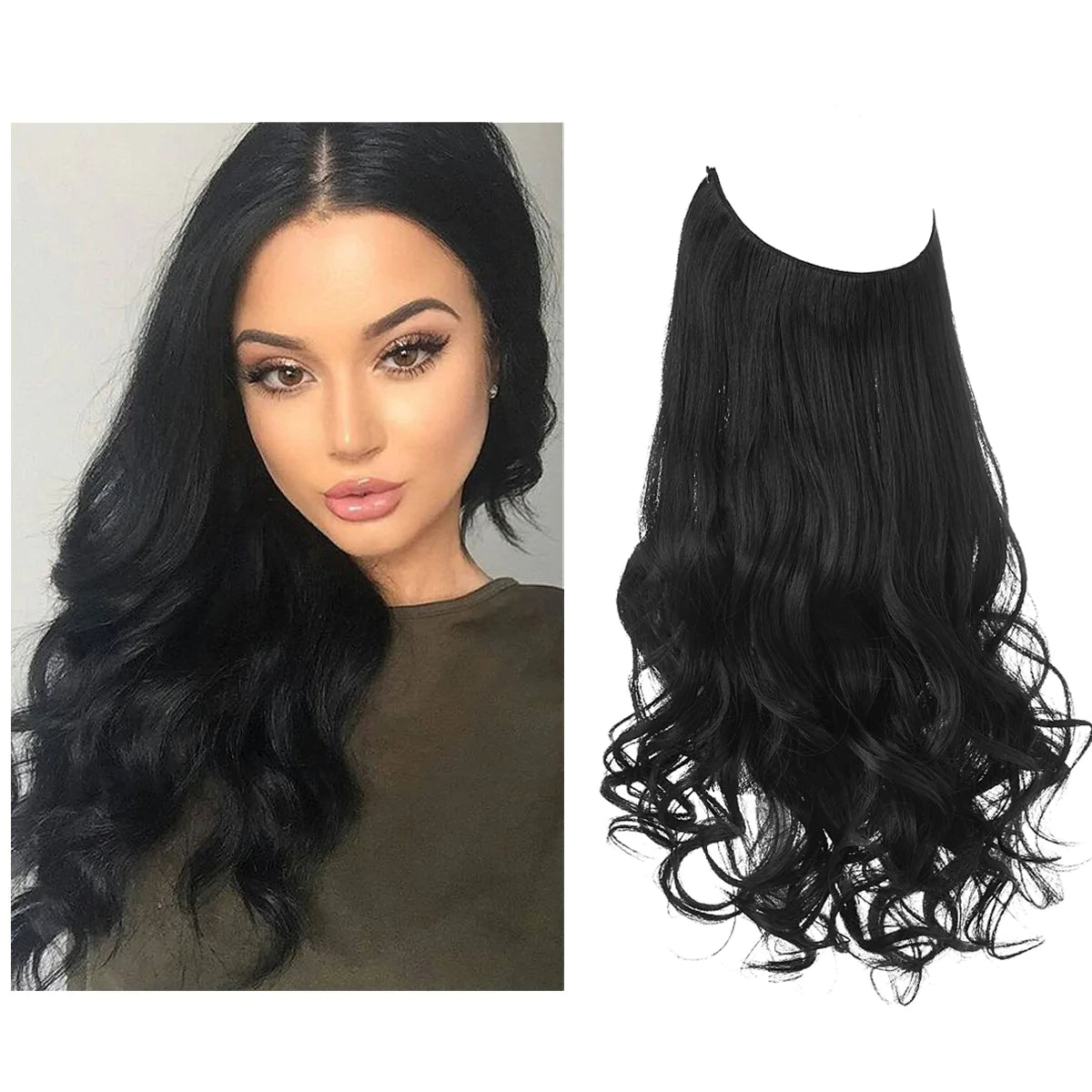 Natural Human Hair Extensions Clip-In Hair Length Extensions