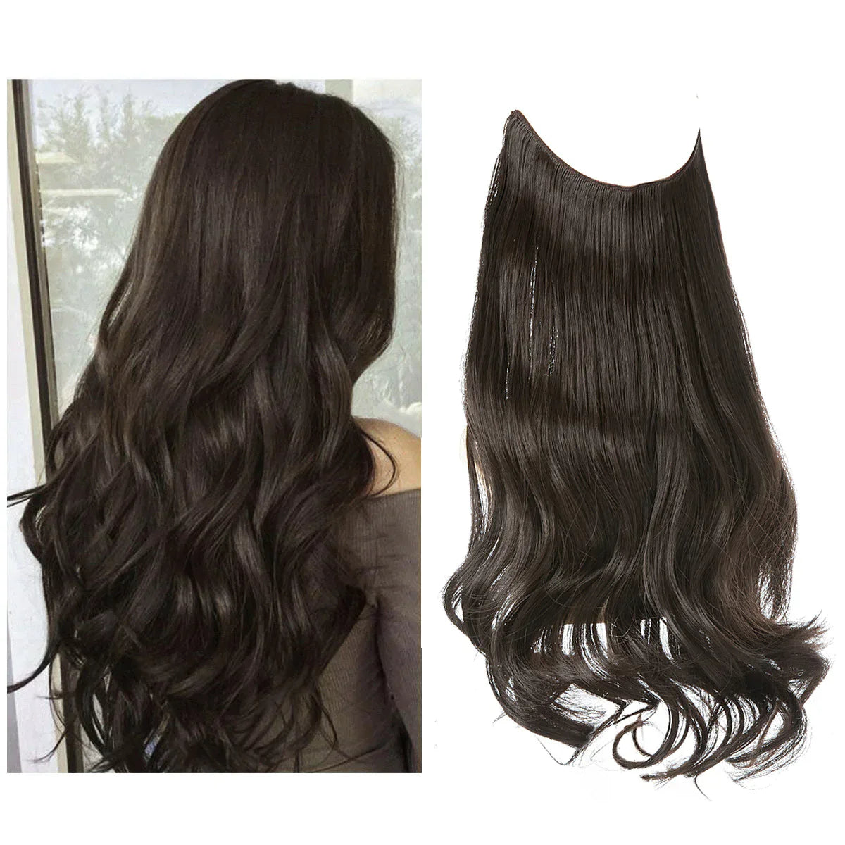 Natural Human Hair Extensions Clip-In Hair Length Extensions