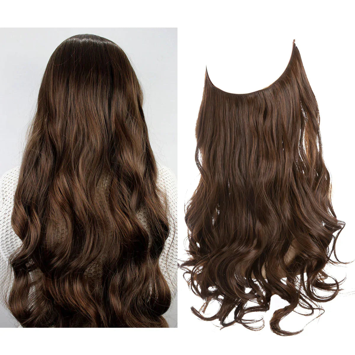 Natural Human Hair Extensions Clip-In Hair Length Extensions