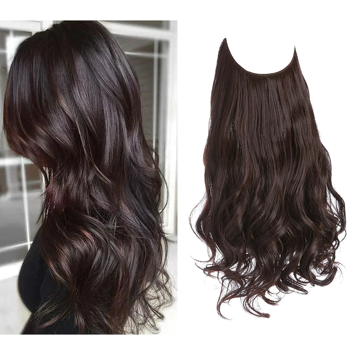Natural Human Hair Extensions Clip-In Hair Length Extensions