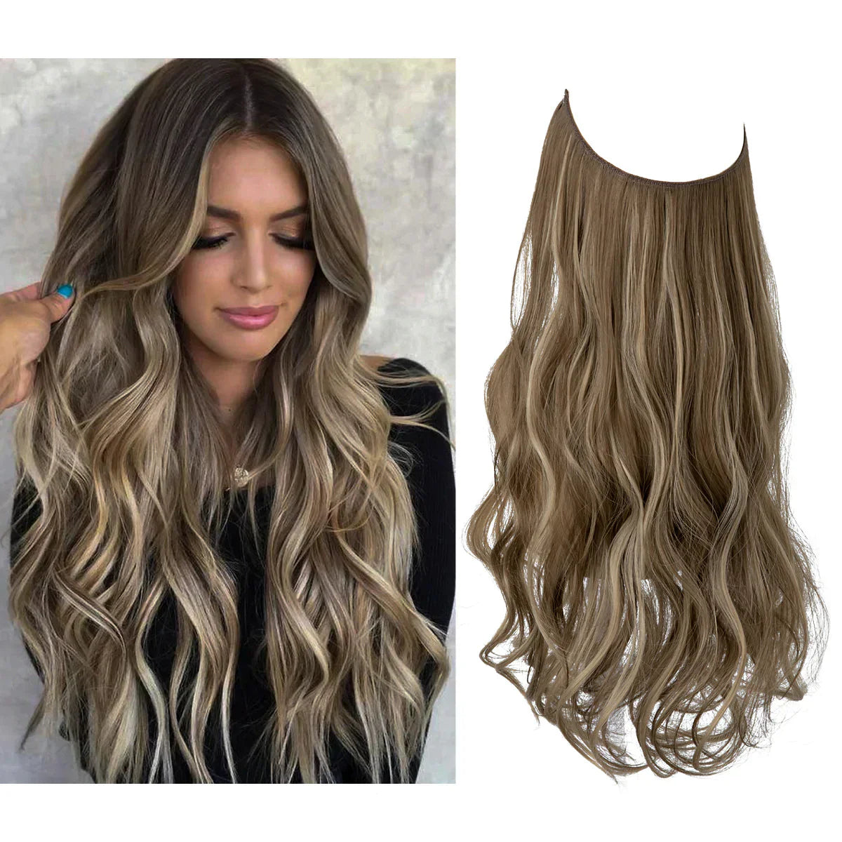 Natural Human Hair Extensions Clip-In Hair Length Extensions