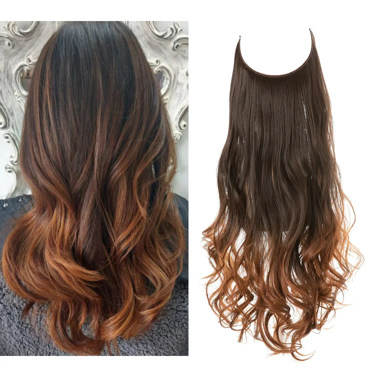 Natural Human Hair Extensions Clip-In Hair Length Extensions