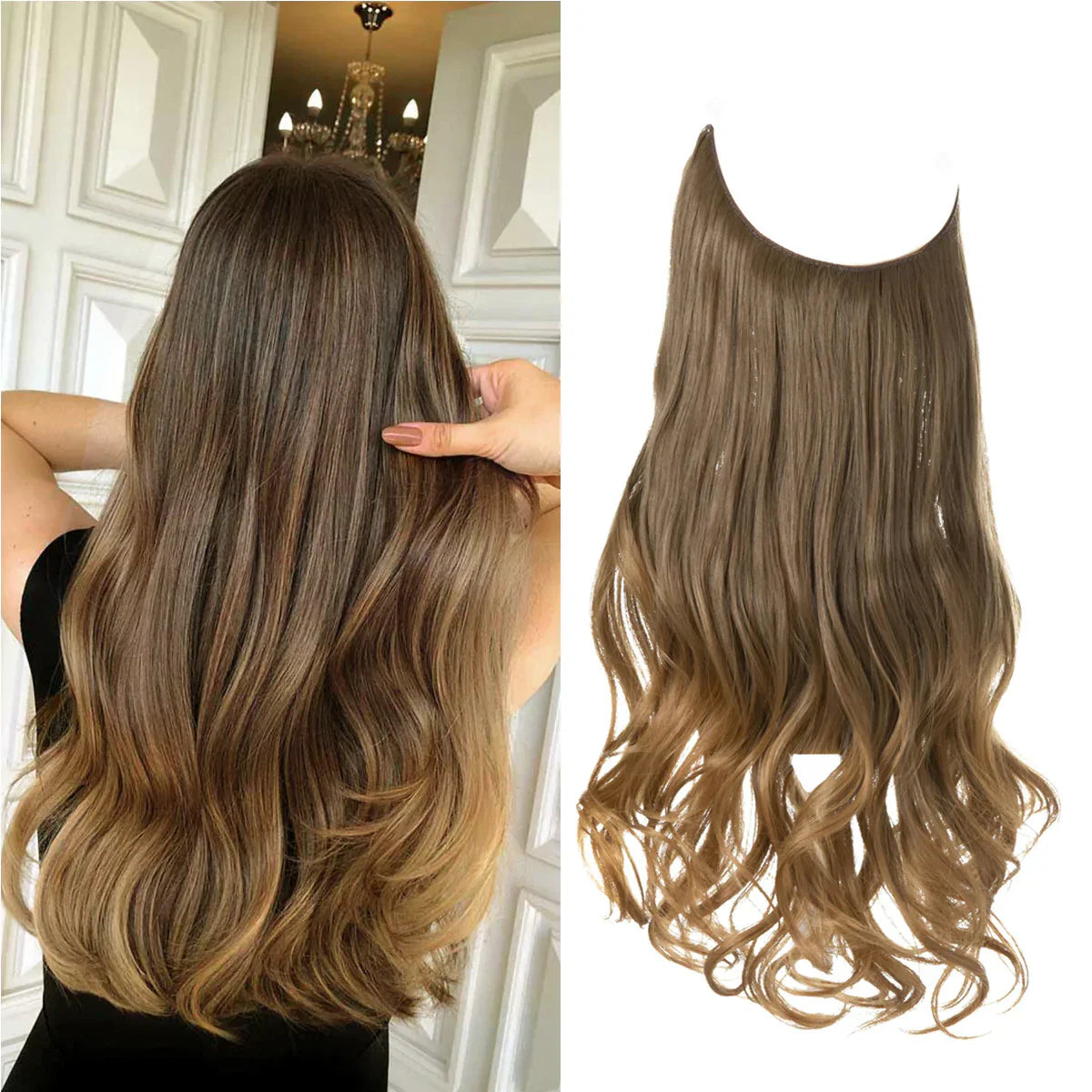 Natural Human Hair Extensions Clip-In Hair Length Extensions