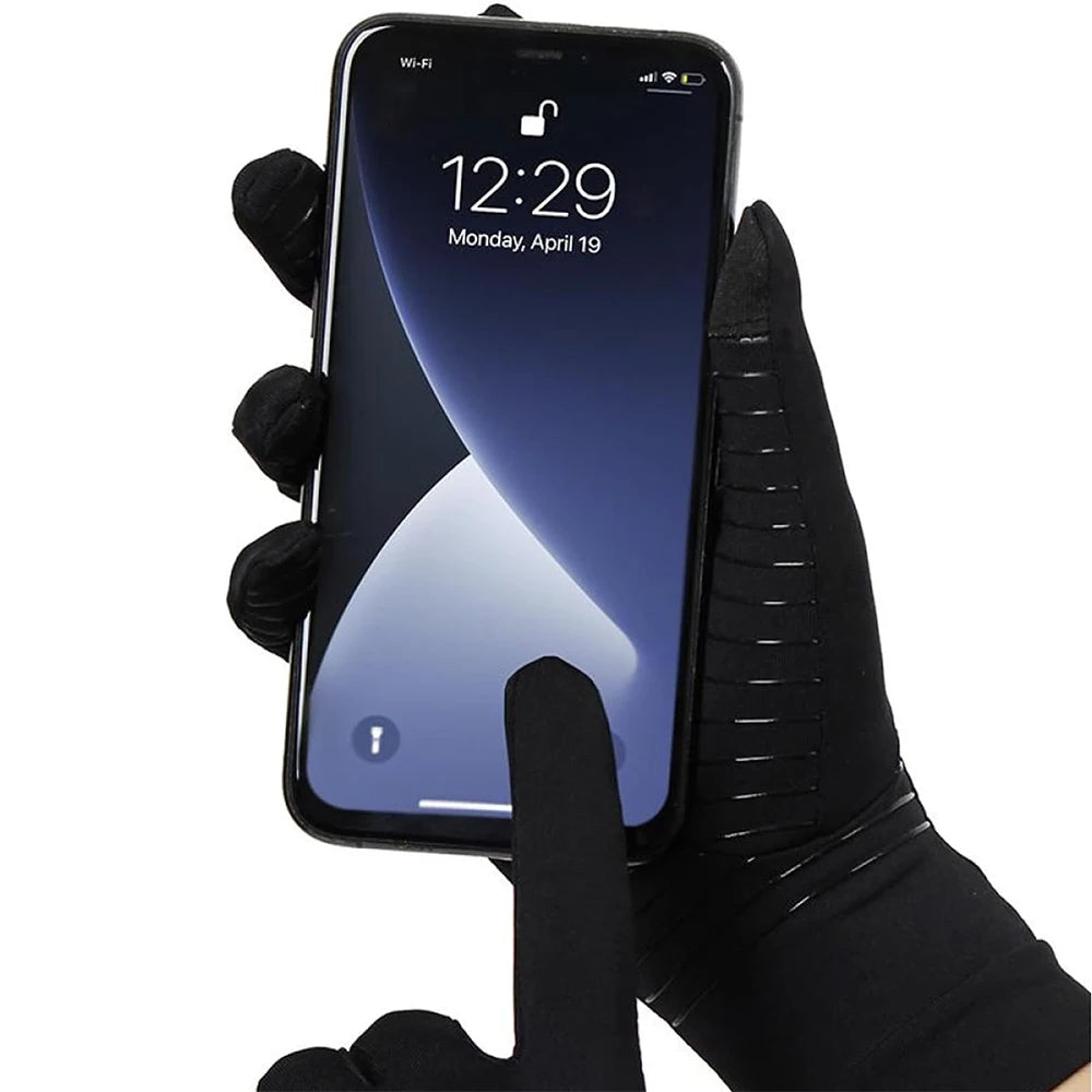 Full Finger Compression Gloves with Touchscreen Tips – Support for Mobility & Comfort