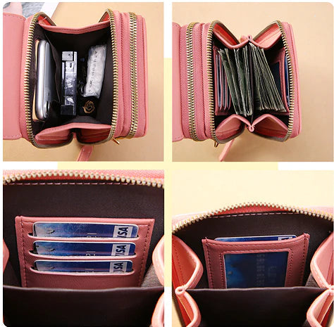 Anti Theft RFID Crossbody Bag Secure Travel Organizer