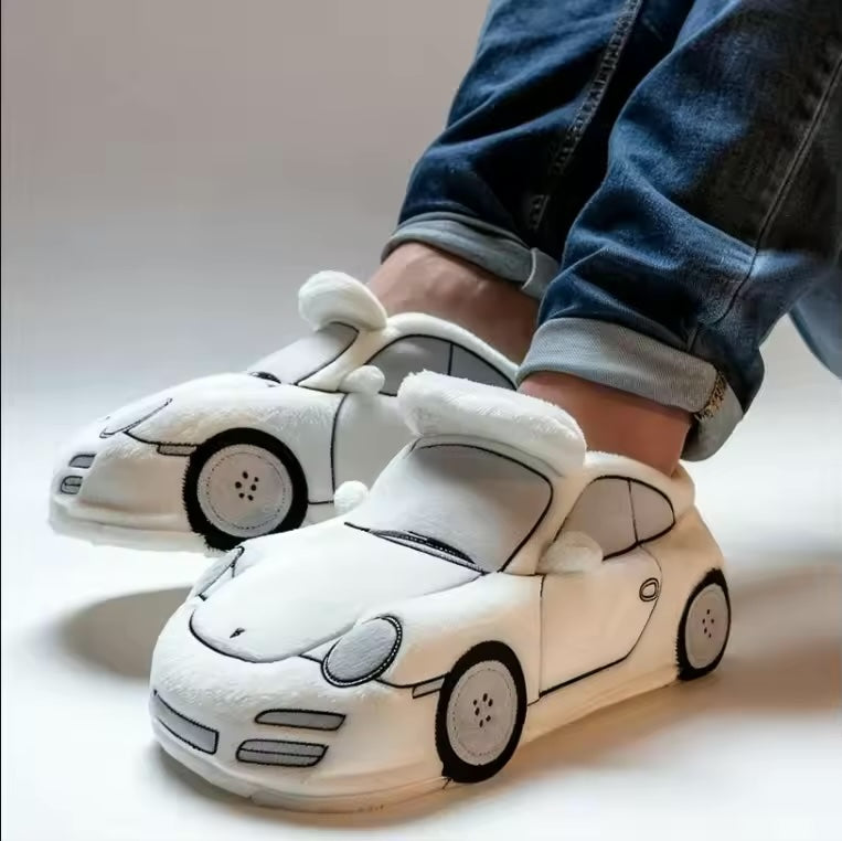Car-Inspired Comfort Slippers with Non-Slip Sole