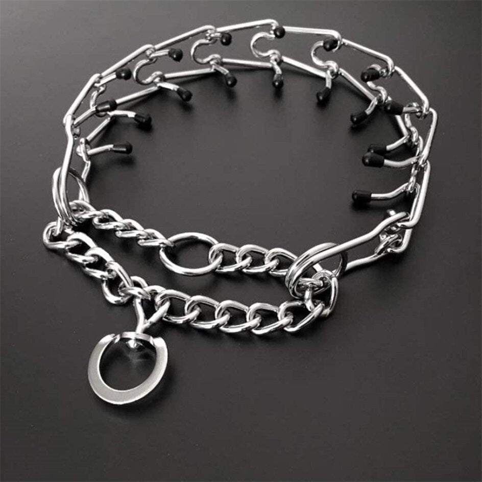 Verstellbares Hundetrainingshalsband Anti-Zug Metallstift-Halsband
