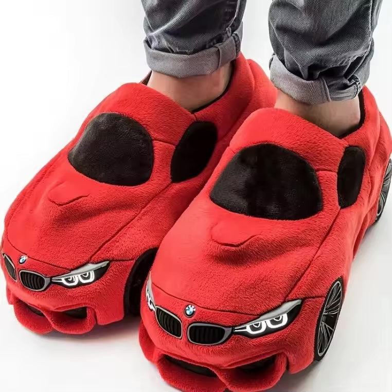 Car-Inspired Comfort Slippers with Non-Slip Sole