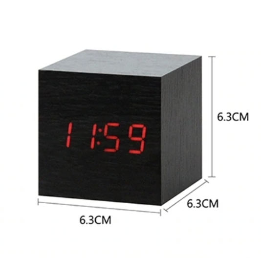 LumiCube – Minimalist LED Alarm Clock with Sound Activation