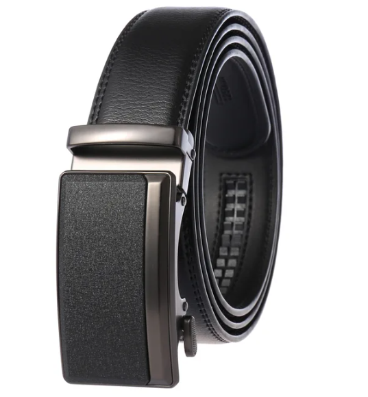 Men’s Leather Belt with Automatic Buckle