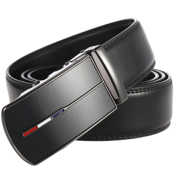 Men’s Leather Belt with Automatic Buckle