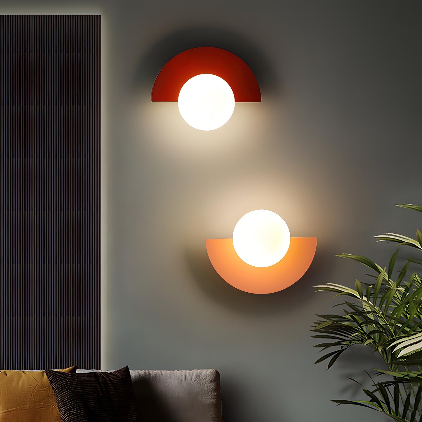 Everest Nordic™ Semicircle Wall Lamp – Modern LED Wall Light with Touch Control