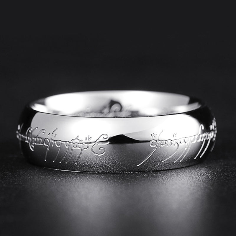Glow Rune Ring Luminous Engraved Symbol Ring