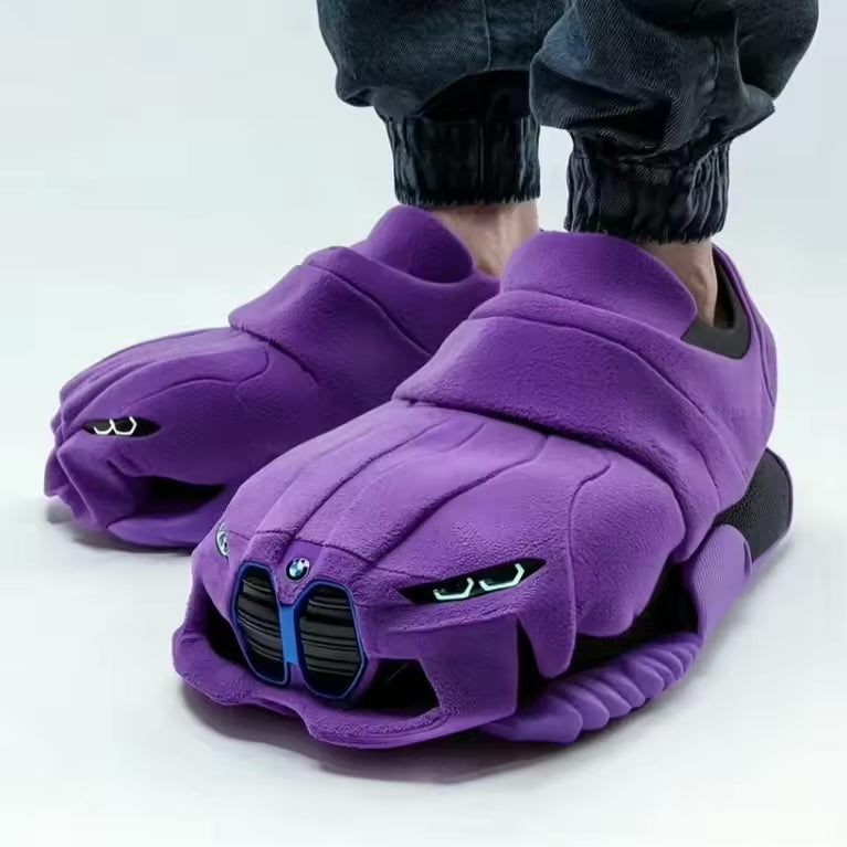 Car-Inspired Comfort Slippers with Non-Slip Sole
