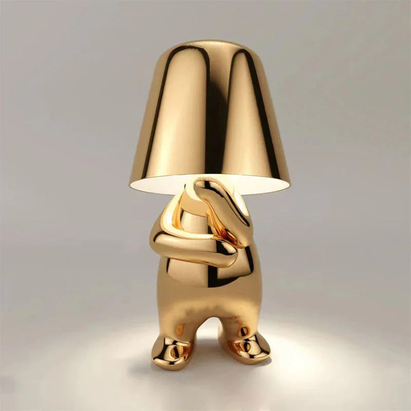 Rechargeable Little Figure Touch Control Table Lamp