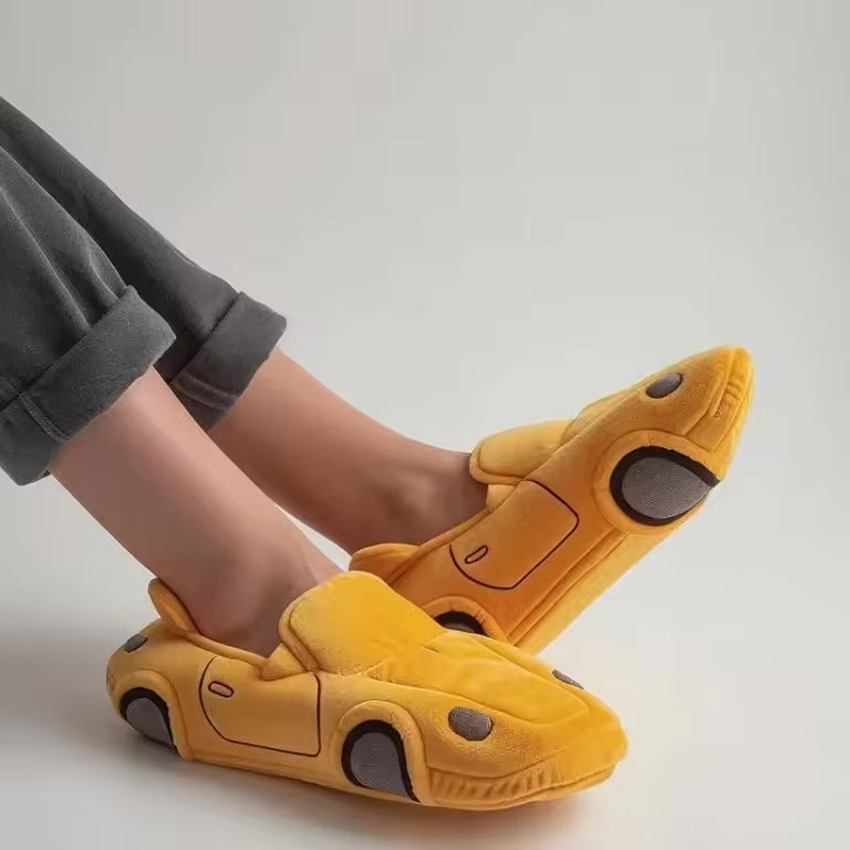 Car-Inspired Comfort Slippers with Non-Slip Sole
