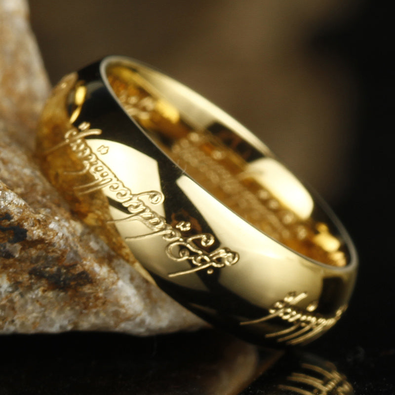 Glow Rune Ring Luminous Engraved Symbol Ring