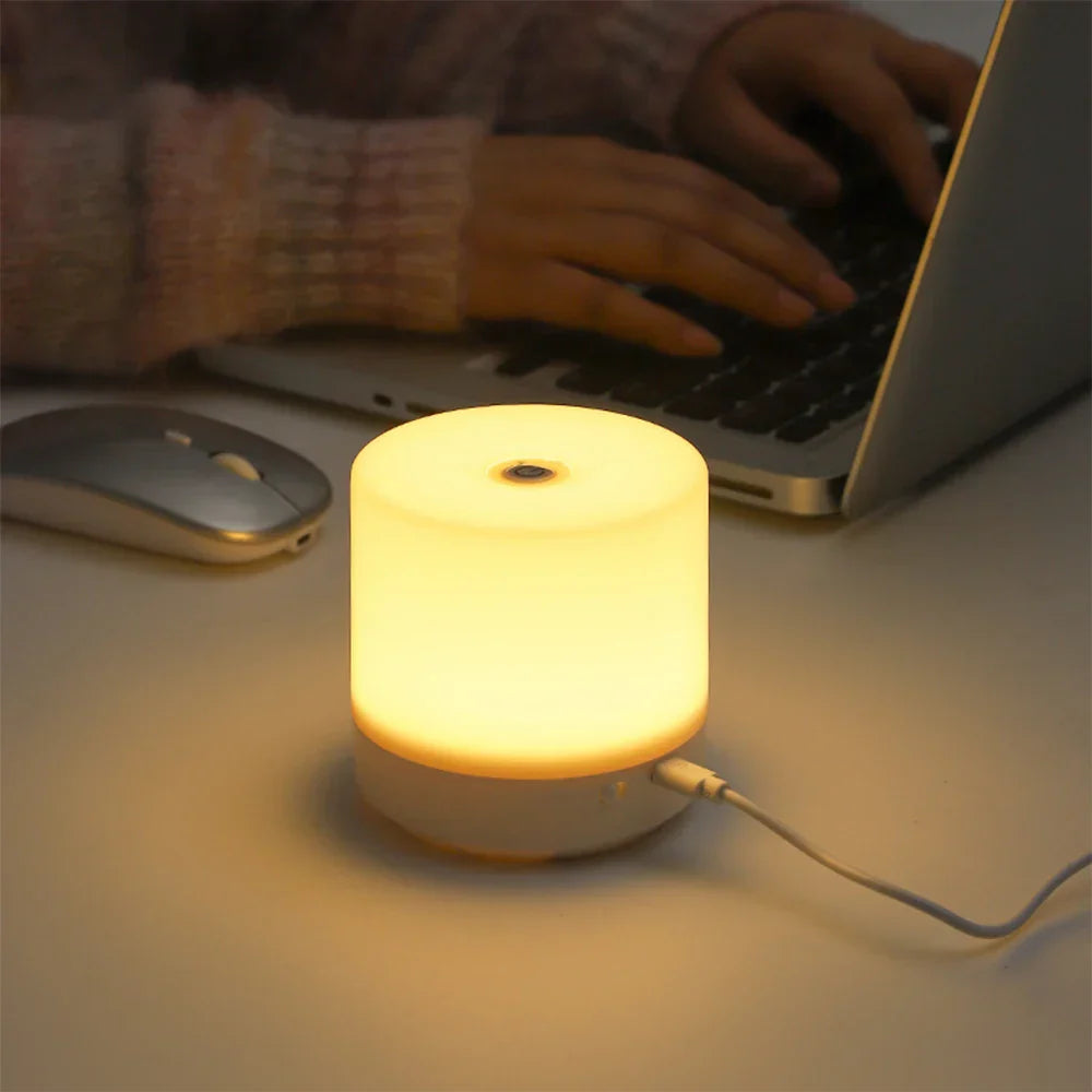 GlowEase – Compact LED Night Lamp with Touch Dimming