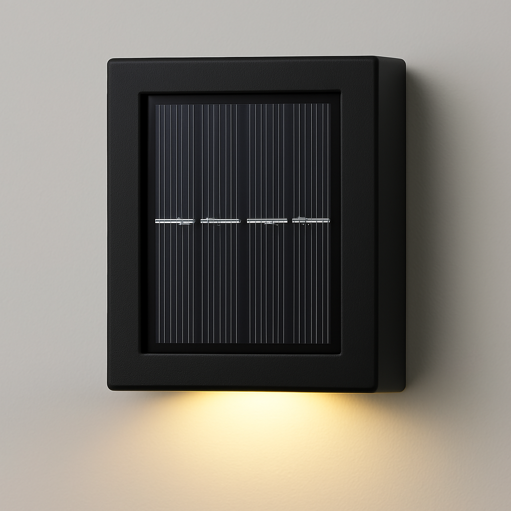 SolarGlow™ LED Solar Wall Lights – Wireless, Weatherproof Outdoor Lighting