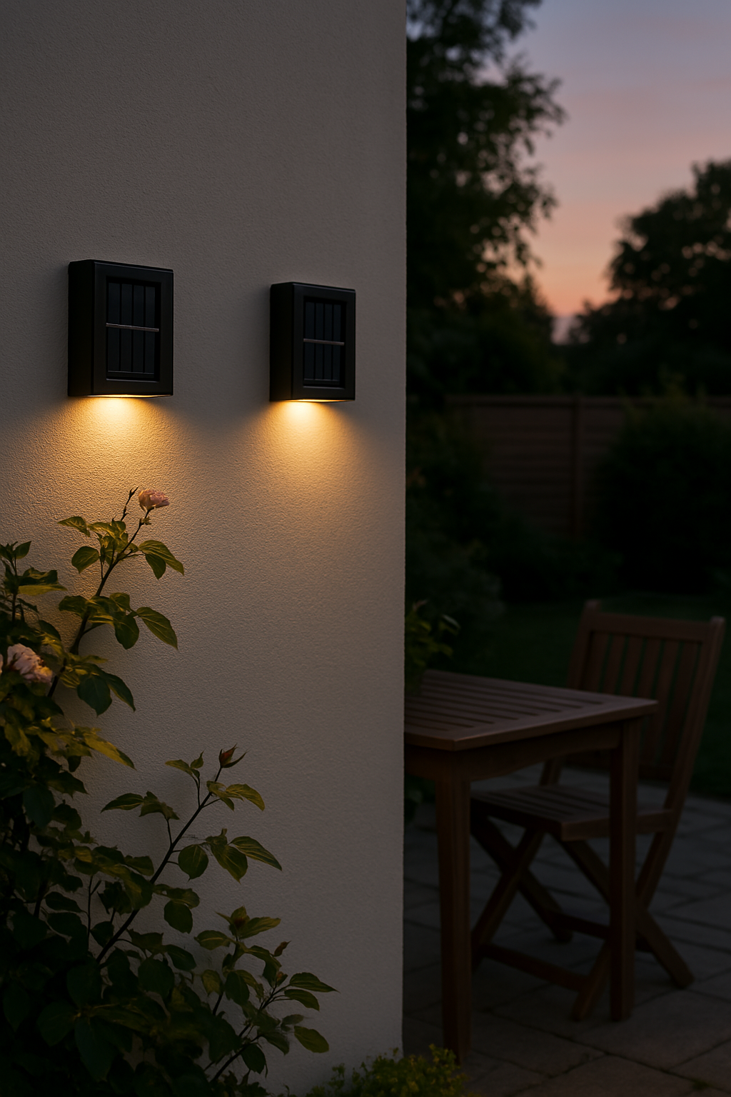SolarGlow™ LED Solar Wall Lights – Wireless, Weatherproof Outdoor Lighting