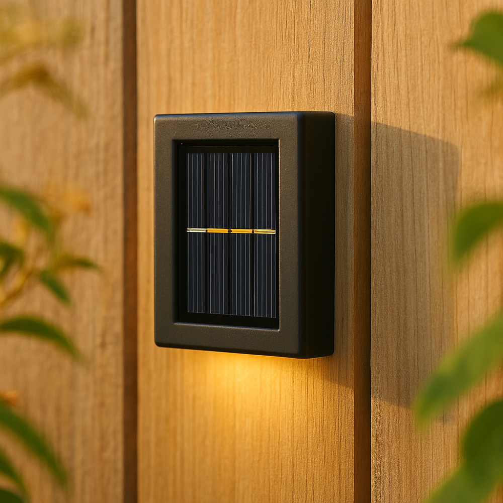 SolarGlow™ LED Solar Wall Lights – Wireless, Weatherproof Outdoor Lighting