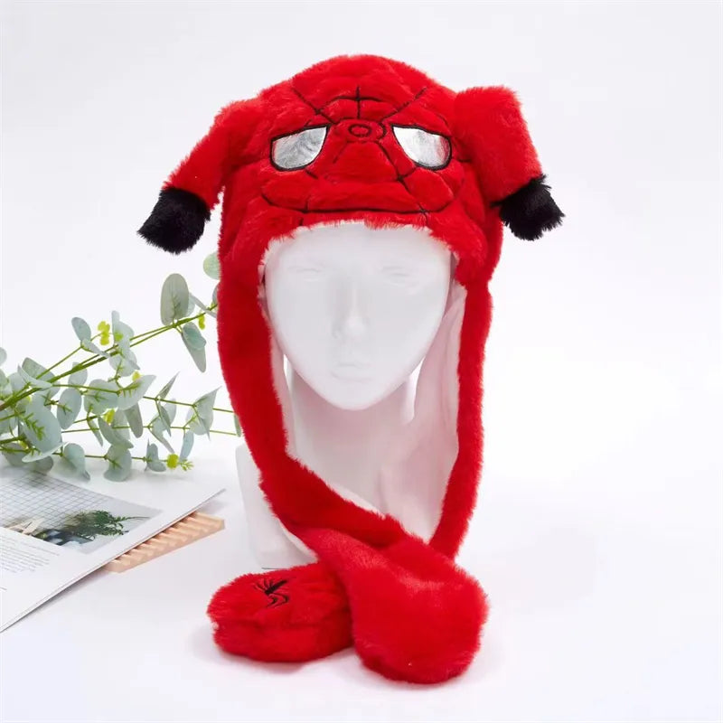Plush Bunny Ear Hat with Moving Ears – Interactive Winter Hat