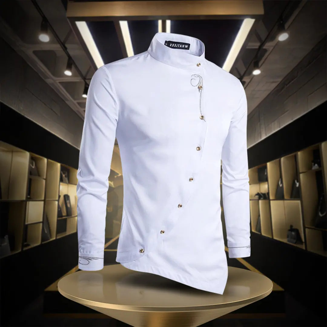 UrbanTailor Slim-Fit Long Sleeve Button-Up Shirt