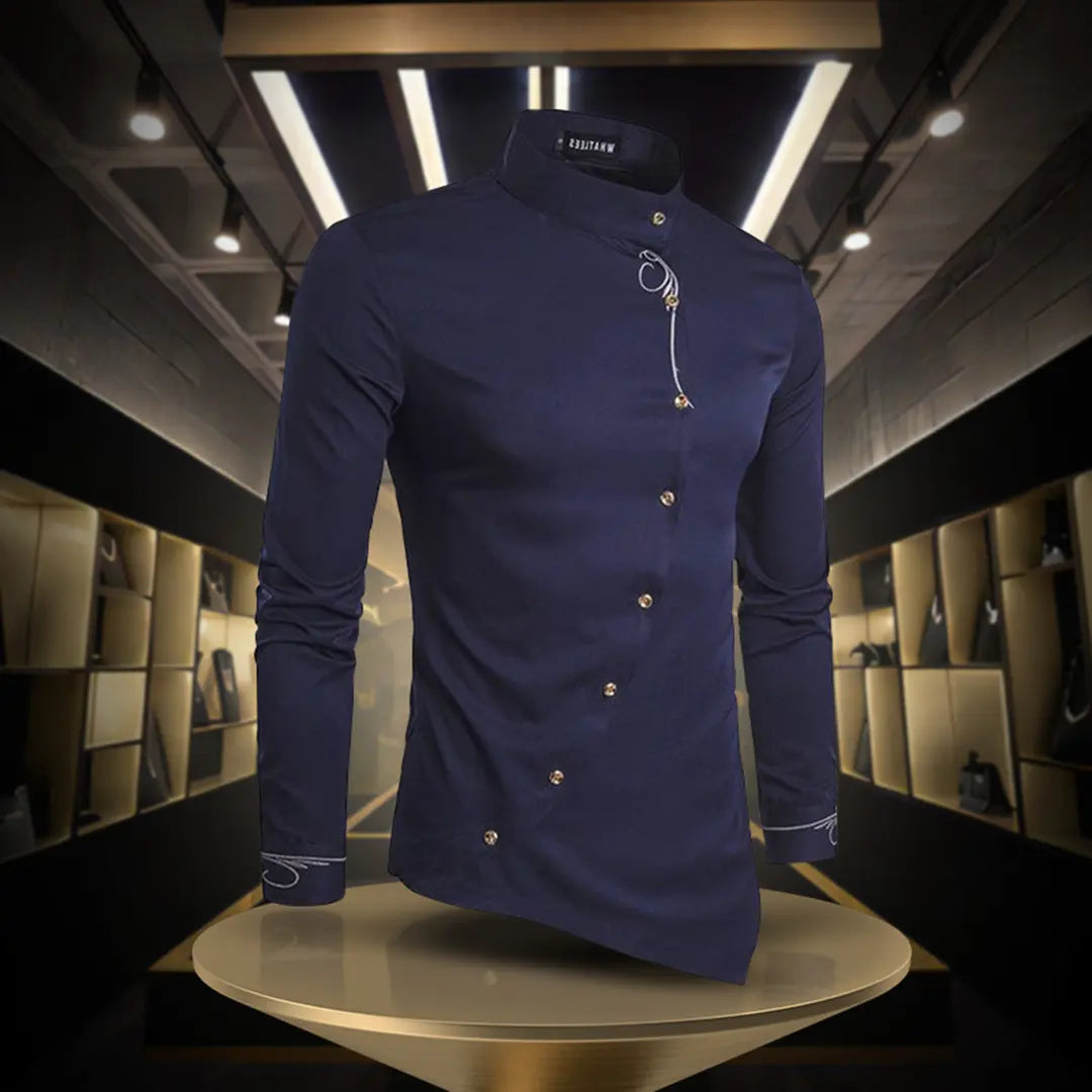 UrbanTailor Slim-Fit Long Sleeve Button-Up Shirt