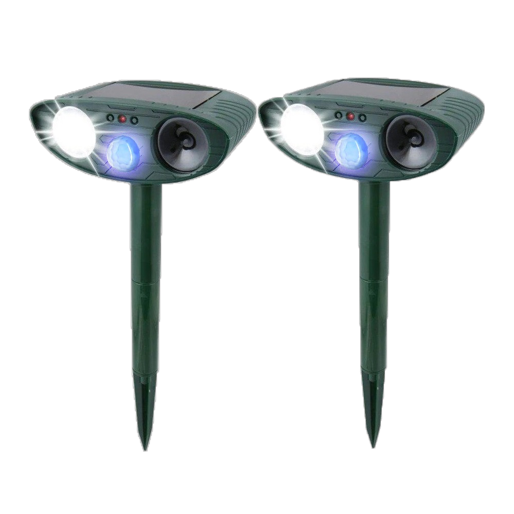 SolarGuard™ Ultrasonic Rabbit Repeller with Flashing LED Light