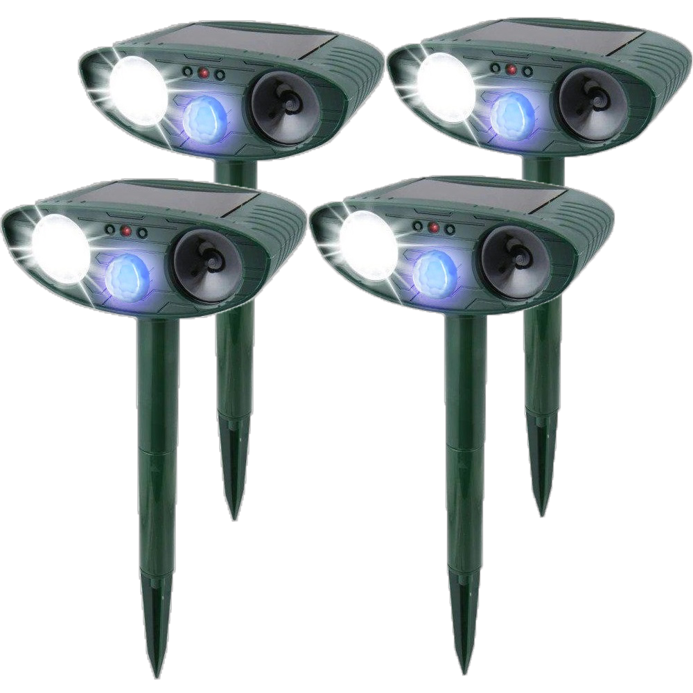 SolarGuard™ Ultrasonic Rabbit Repeller with Flashing LED Light