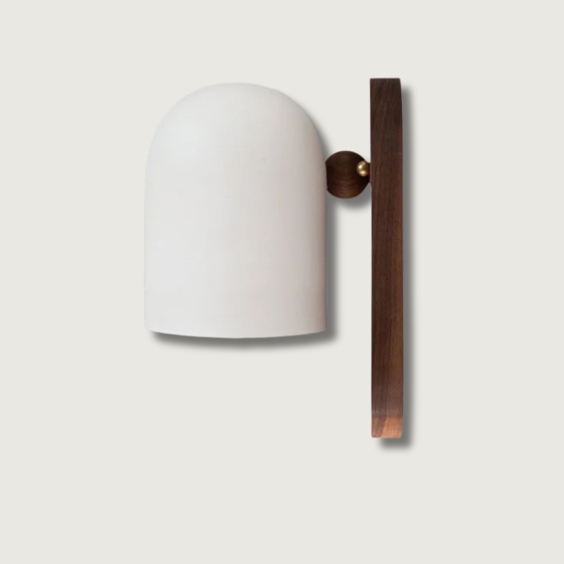 TimberSoul – Wabi-Sabi Walnut Wall Lamp for Natural Ambience