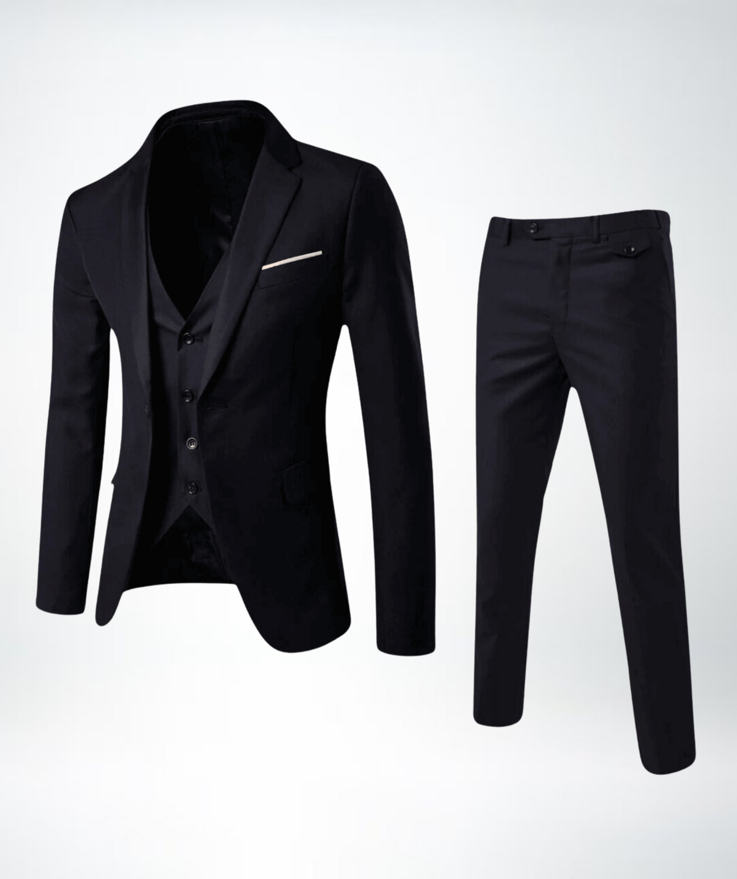 Finn Men’s Three-Piece Suit with Vest