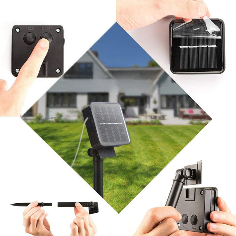 SunGlow™ Moroccan-Style Waterproof Solar String Lights for Outdoor Spaces