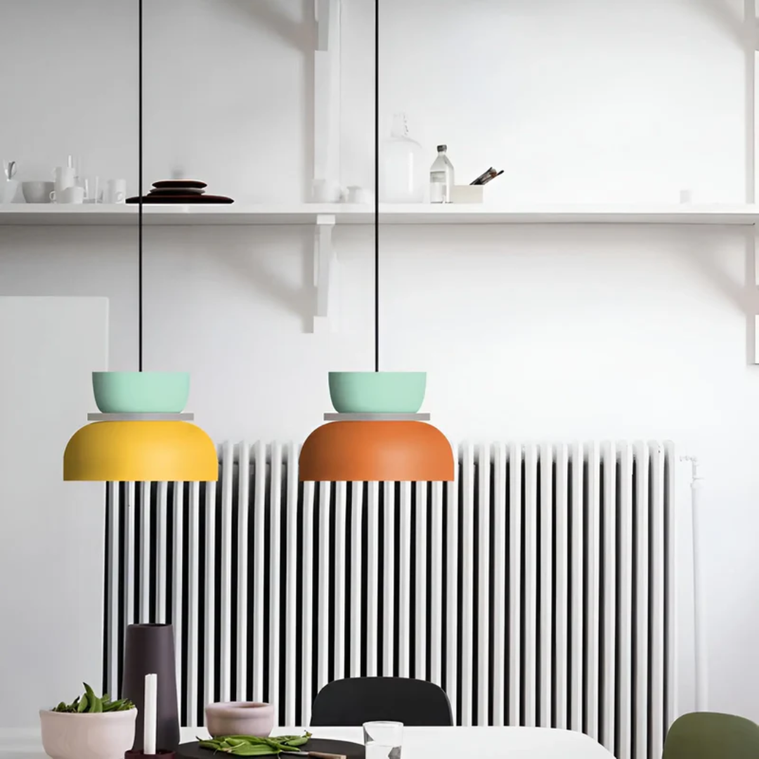 VividGlow Macaron LED Pendant Light | Colorful Modern Hanging Lamp