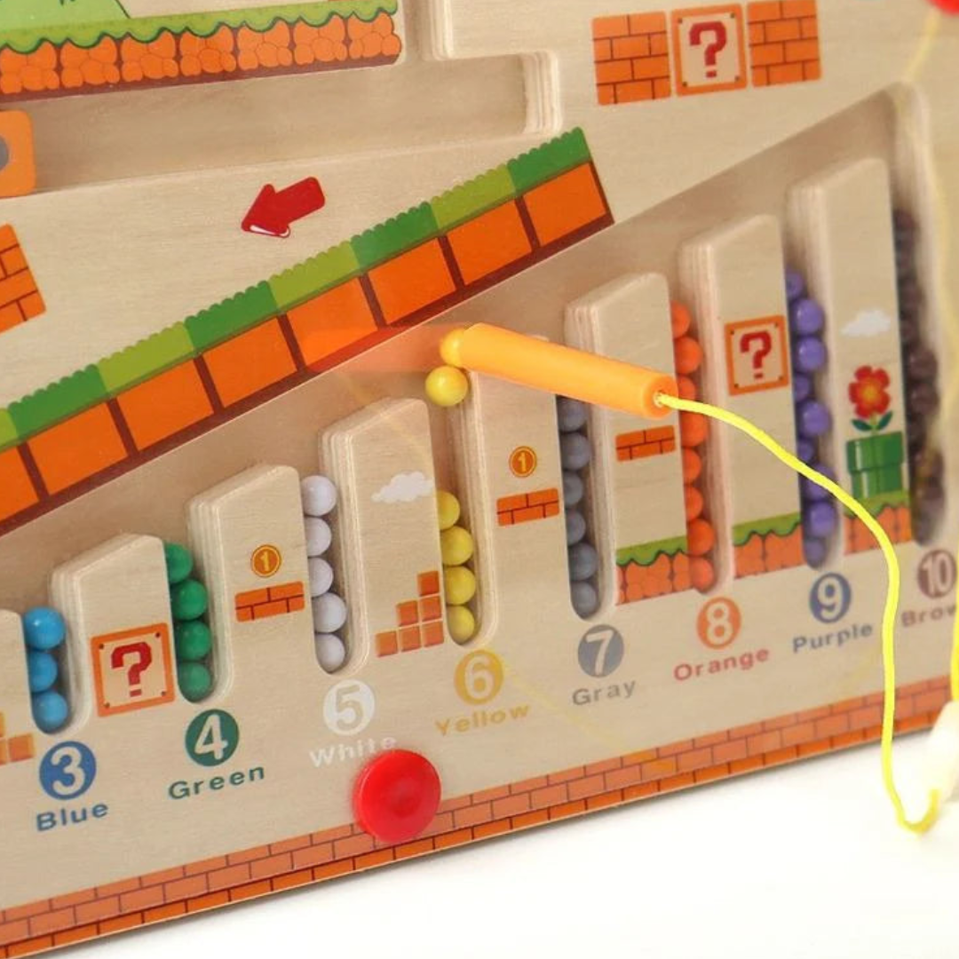 Montessori Number & Color Maze Learning Board