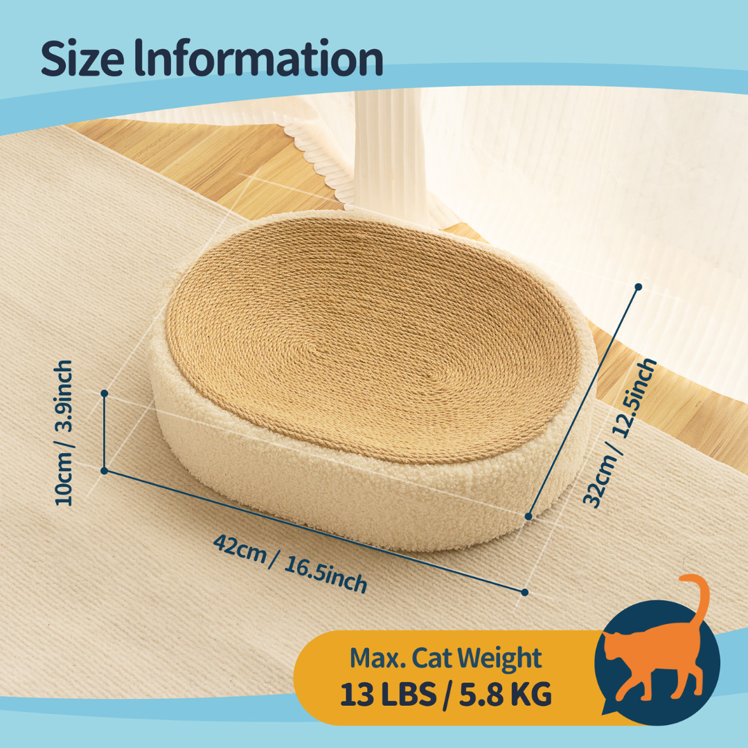 SisalNest – Premium Cat Sisal Scratching Bed