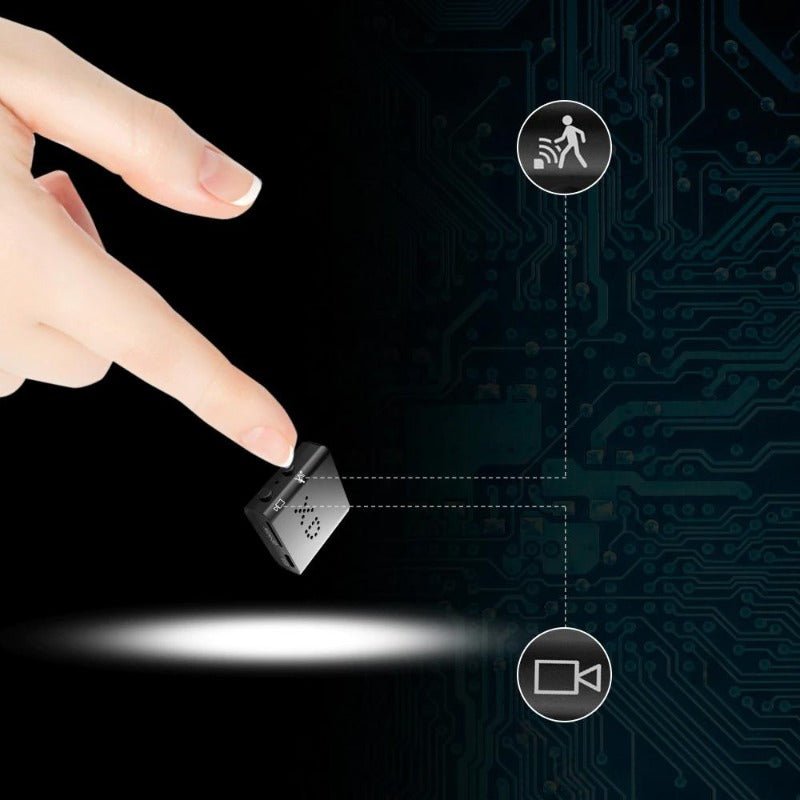 Compact Wireless Security Camera with Night Vision and Wide Angle