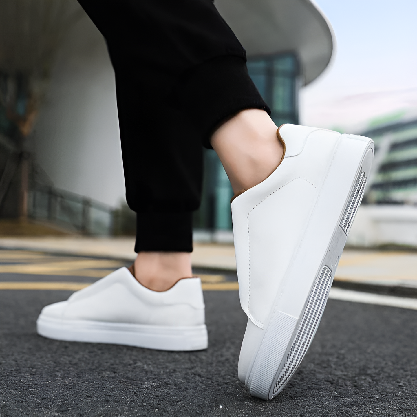 StrideFlex Non-Slip Flat Ankle Sneakers